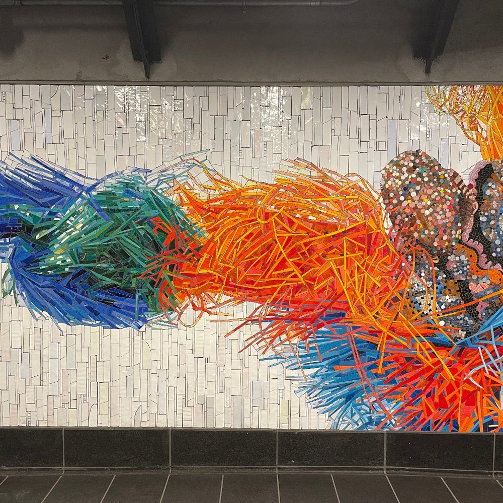 Festive Blue Patterned Velvet